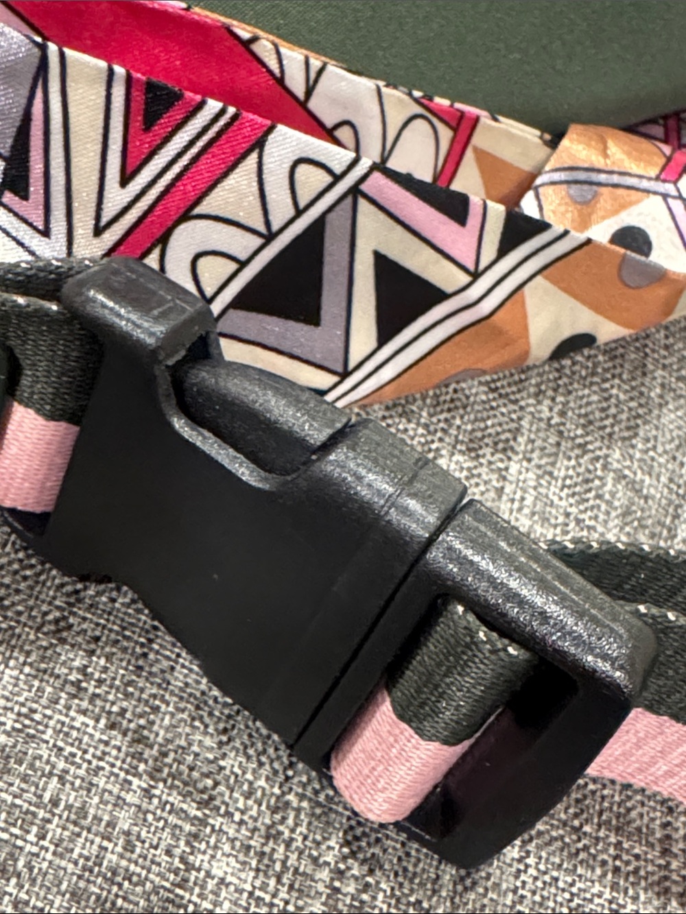 Kate Spade Bag Watson Lane Varsity Stripe Green Pink Betty Nylon Belt Bag - Picture 15 of 17